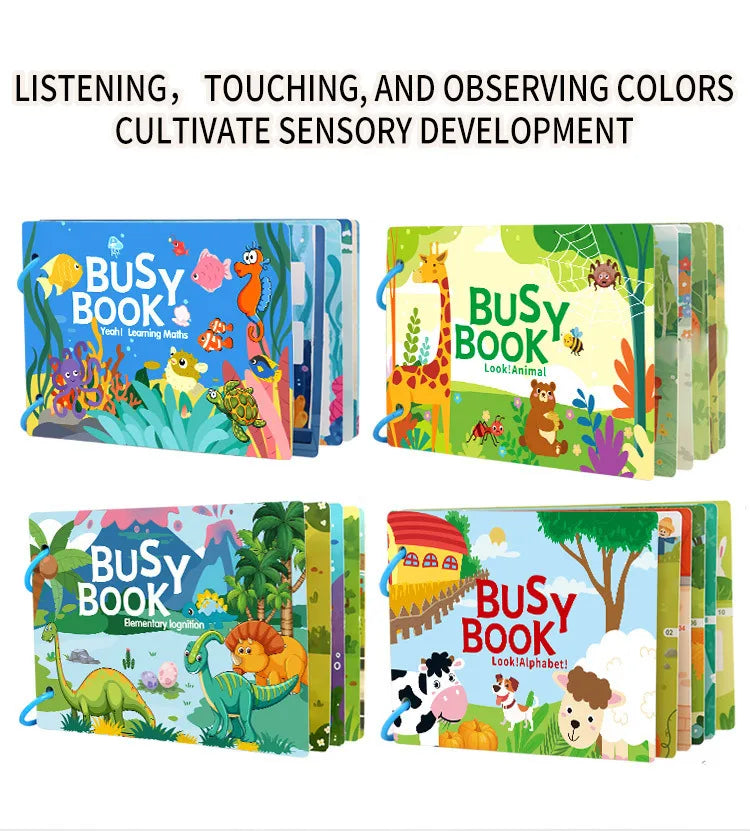 Montessori Baby Quiet Book – My First Learning Activity Book for Toddlers