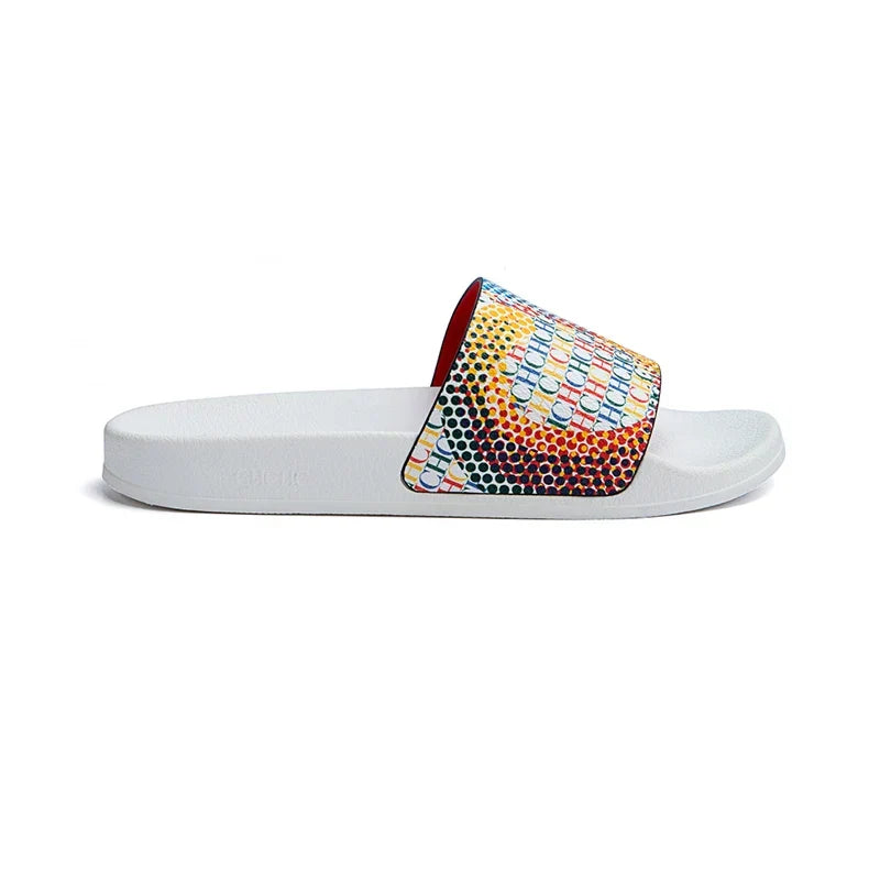 CH Women's Slippers Trendy Style Letter Print Design High Quality Beach Slippers Can Be Worn Out Premium Fashion Women's Casual