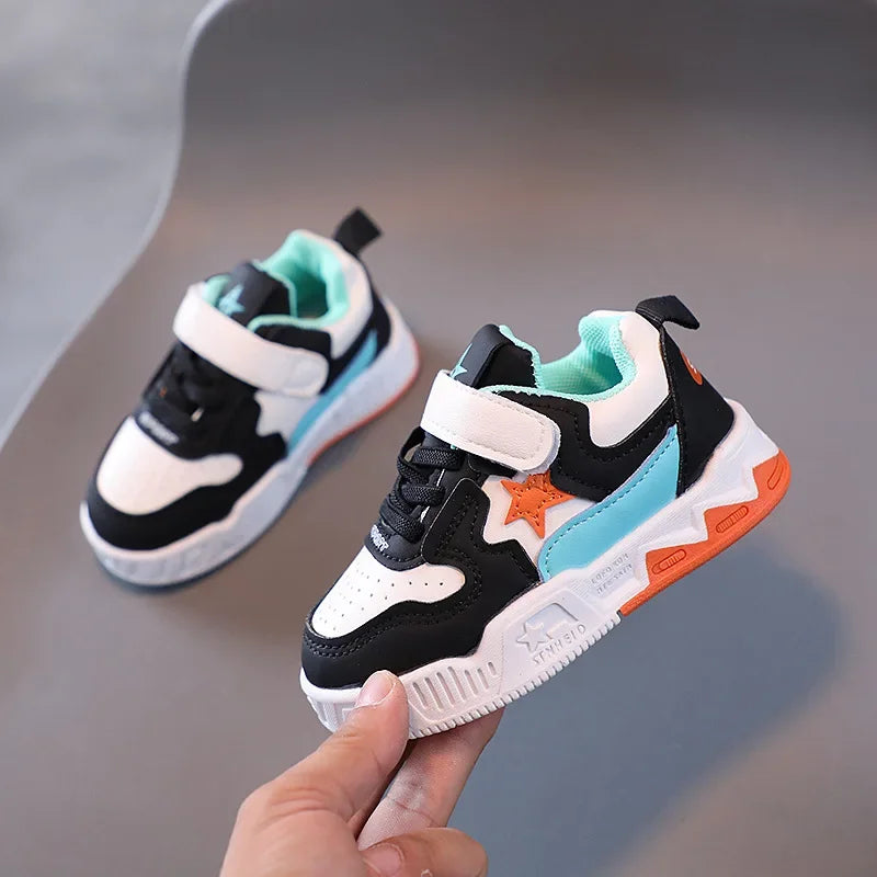 New stylechildren's breathable sports shoes forboys and girls,outdoor casual shoes,fashionable running shoes with star patternss