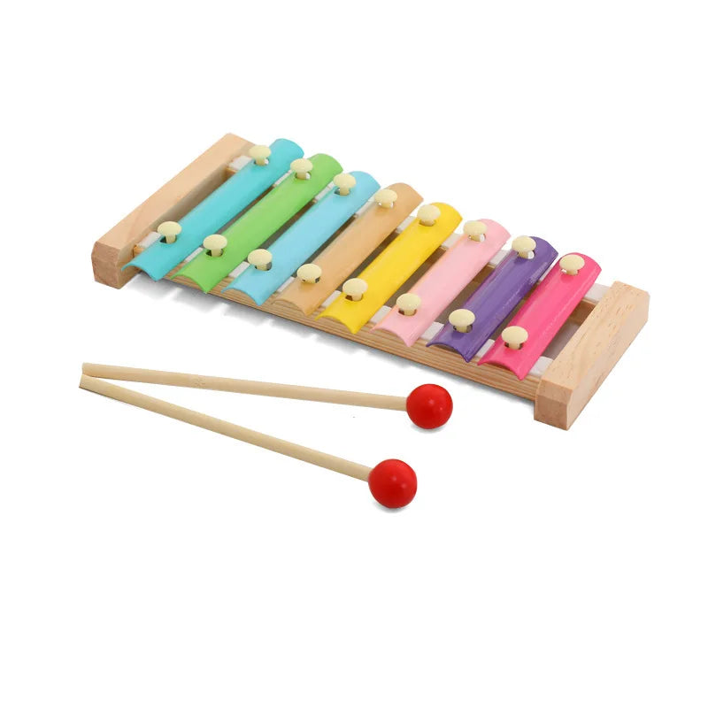Montessori Wooden 3D Toys Baby Educational Childhood Learning Kids Baby Colorful Wooden Blocks For Children Christmas Gift