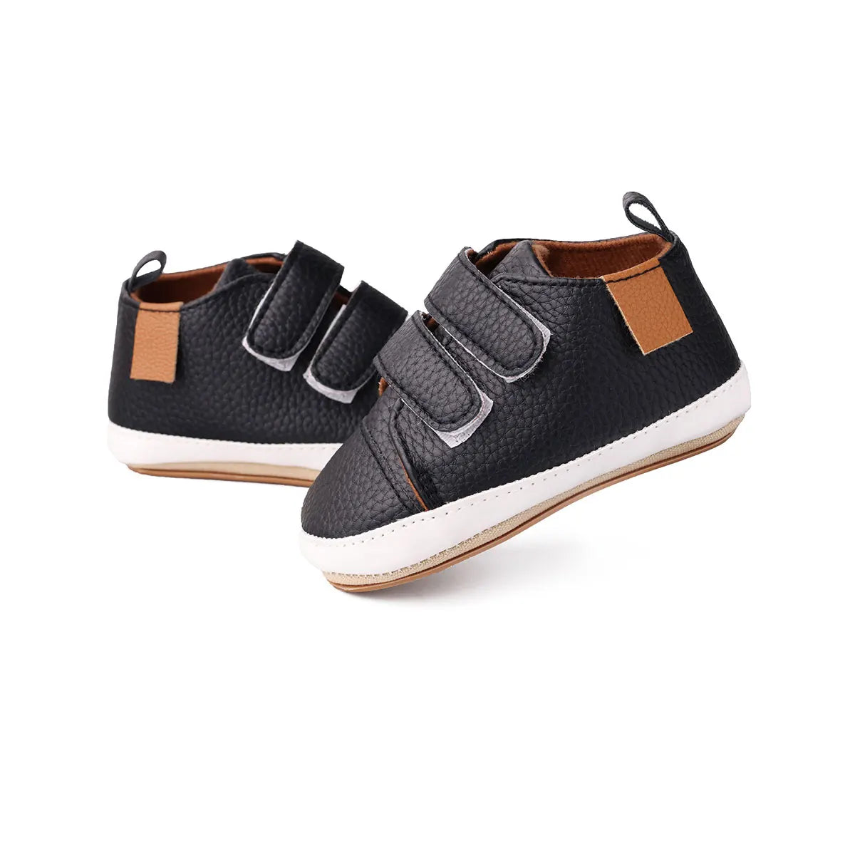 Baby shoes,Spring and Autumn baby shoes 0-1 year old baby shoes Double Velcro casual soft sole non-slip low top toddler shoes