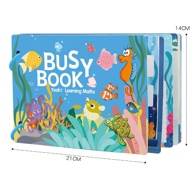 Montessori Baby Quiet Book – My First Learning Activity Book for Toddlers