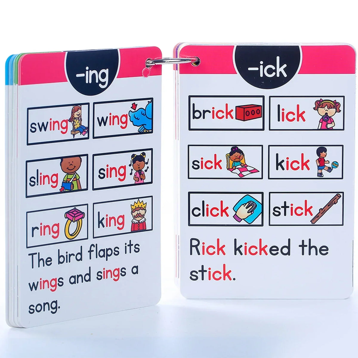 Early Learning 15set  Phonics Card Books Educational Language Toys Word Readings English Learning Gifts for Kids in Learning Education