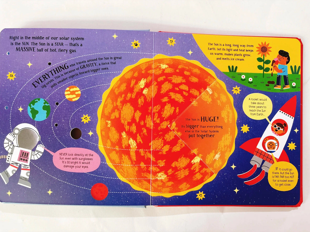 Usborne Step Inside Science Solar System Children Activity English Hardcover Book Space Knowledge Learning Kids Gift Montessori