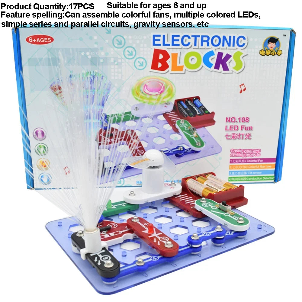 2025 Science Experiments Kits Circuits Electronic For Kids Physical Circuito Electrico niños For Children STEM Toys Science Kits