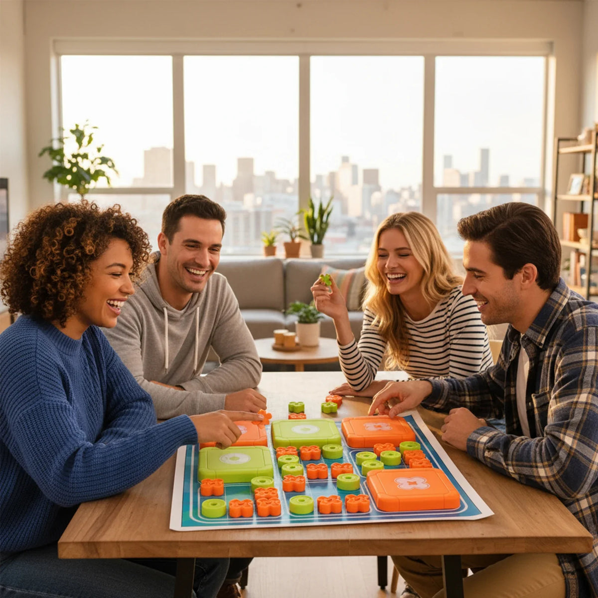 3-in-1 Tic Tac Toe Bolt Game Handheld Puzzle Set Travel-Friendly Great for Christmas Party Games Family Fun Game Night