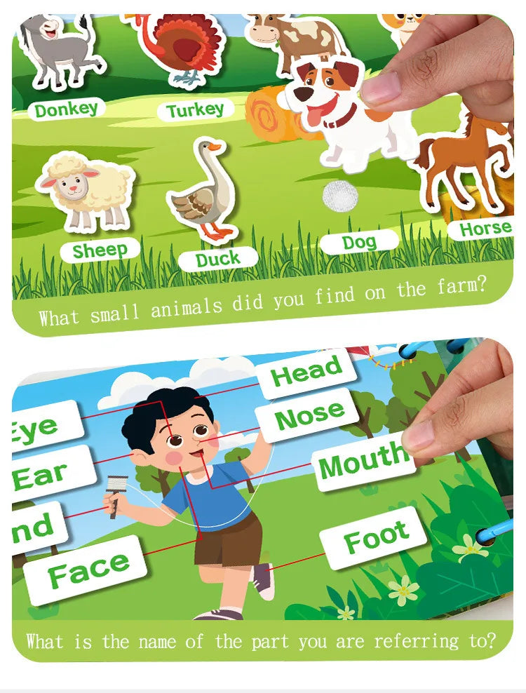Montessori Baby Quiet Book – My First Learning Activity Book for Toddlers