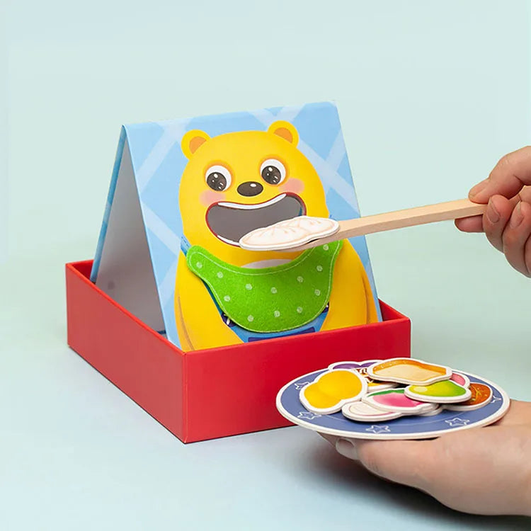 Montessori Parent-Child Interaction Simulation Brush Teeth Childhood Educational Toys Fine Motor Board Games Puzzle Toys For Kid