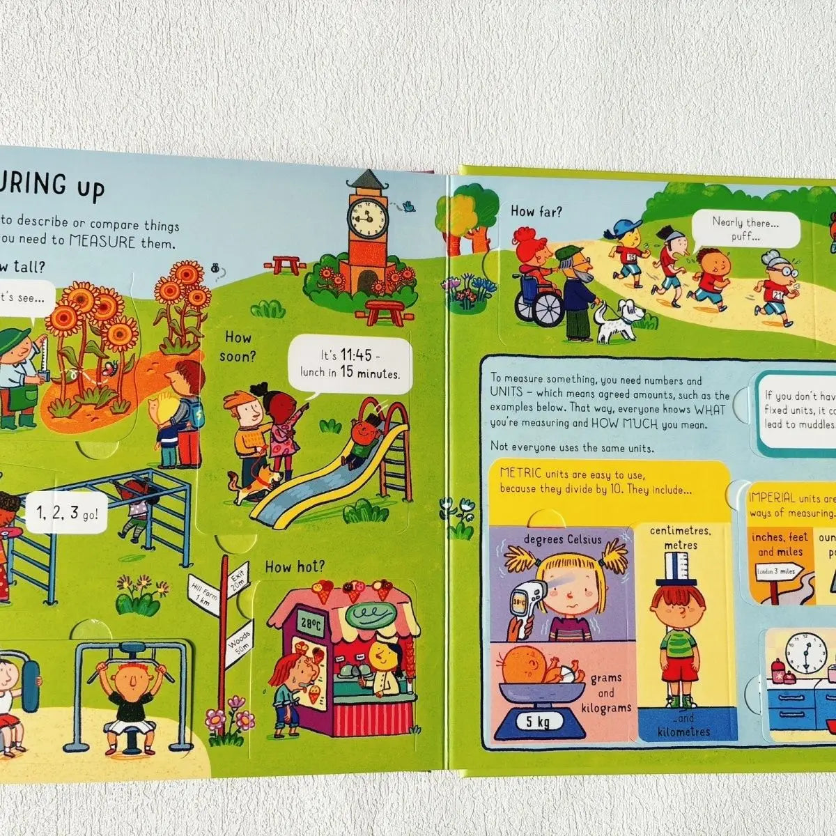 Usborne Look inside Maths Uncover the Secrets of Mathematics Children's STEM Cardboard Flip Flip Science Picture Book