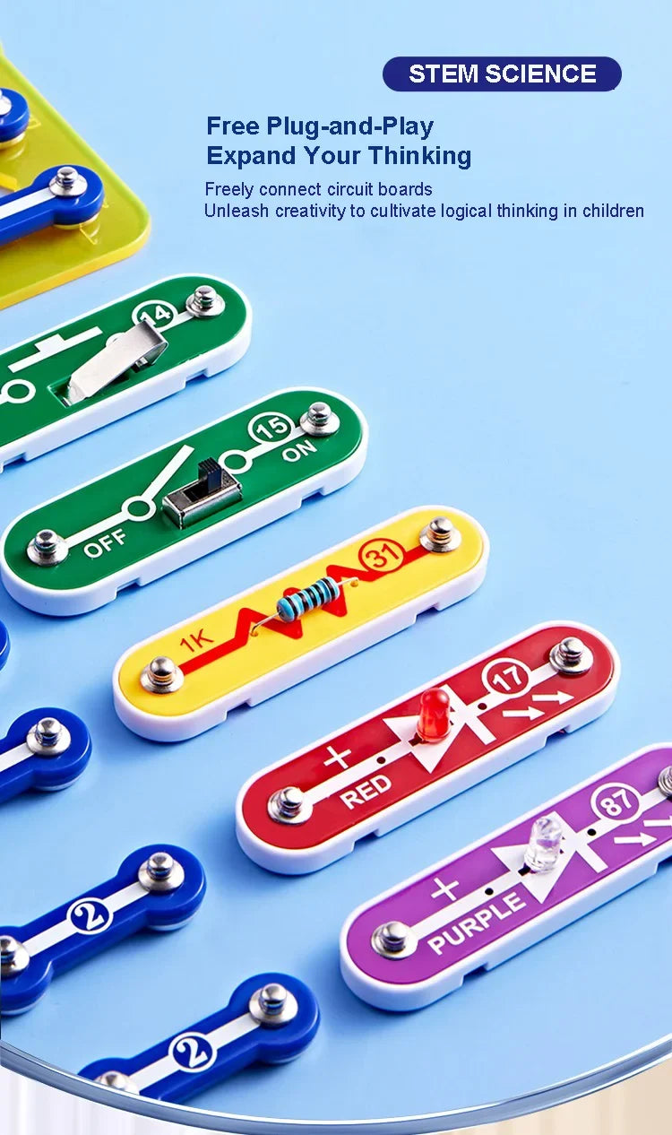 2025 Science Experiments Kits Circuits Electronic For Kids Physical Circuito Electrico niños For Children STEM Toys Science Kits