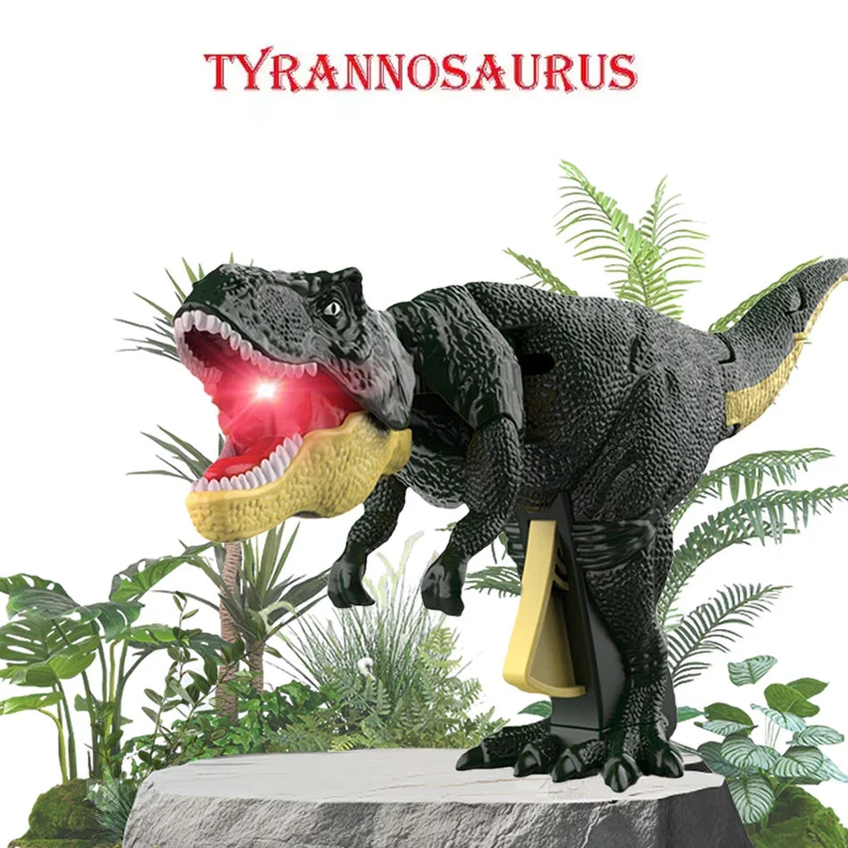 Children's Dinosaur Fidget Toy Decompression Telescopic Spring Swing Creative Battery-Free Swing Toy Christmas Gift for Kids