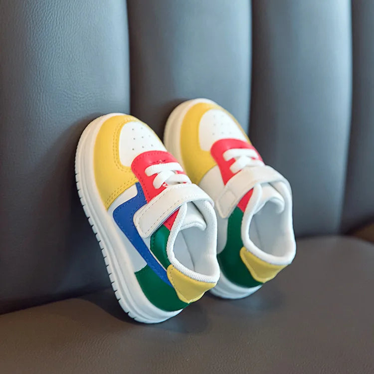 Baby Shoes Infants Boys Girls Childrens Sneakers Kids Baby Shoes Leather Shoes Soft Soles Flat Childrens Sports Shoes Fashion