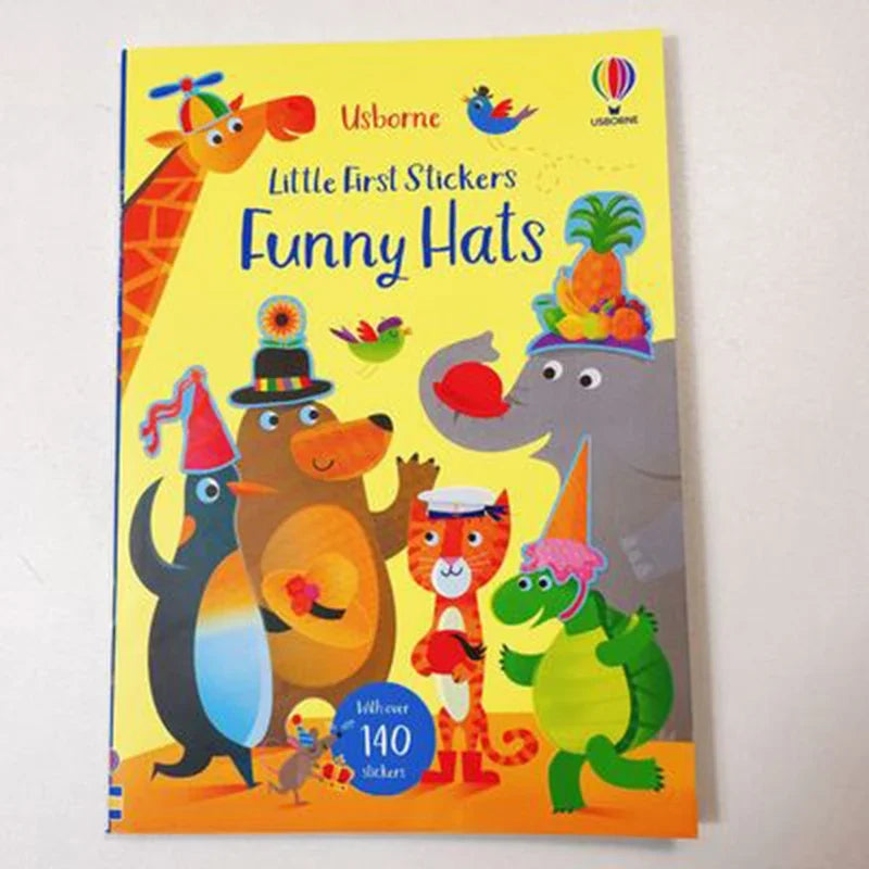 Toddler Reusable Sticker Travel/Animals Books Cartoon DIY Educational Preschool Cognition Learning Toys for Child Age 3-8 Gifts