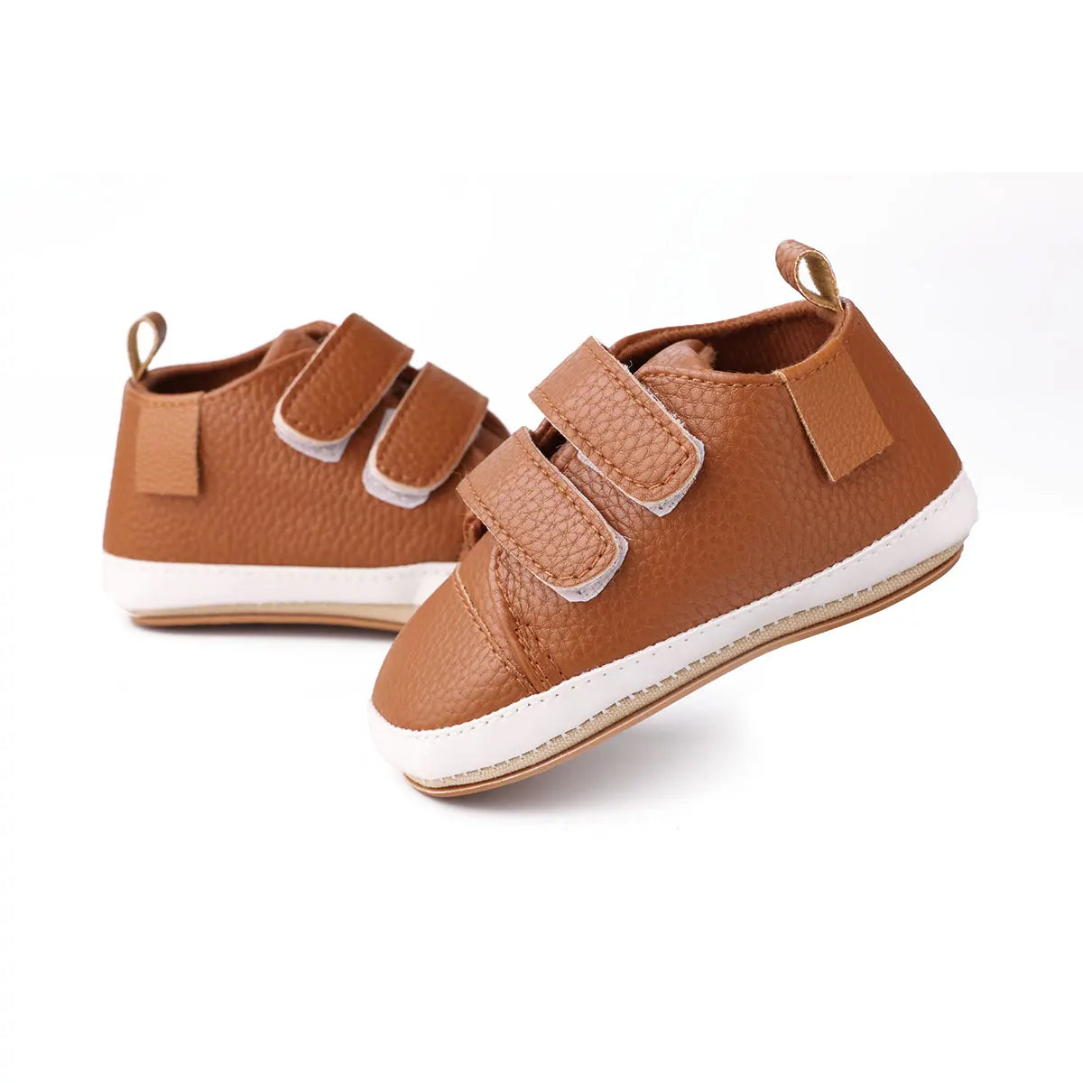 Baby shoes,Spring and Autumn baby shoes 0-1 year old baby shoes Double Velcro casual soft sole non-slip low top toddler shoes