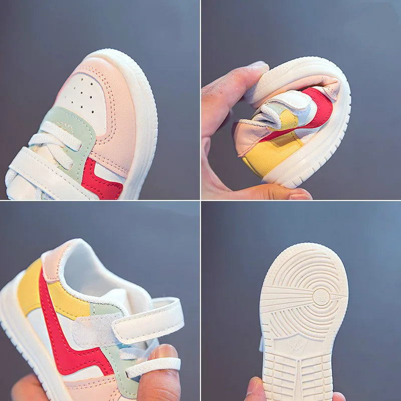 Baby Shoes Infants Boys Girls Childrens Sneakers Kids Baby Shoes Leather Shoes Soft Soles Flat Childrens Sports Shoes Fashion