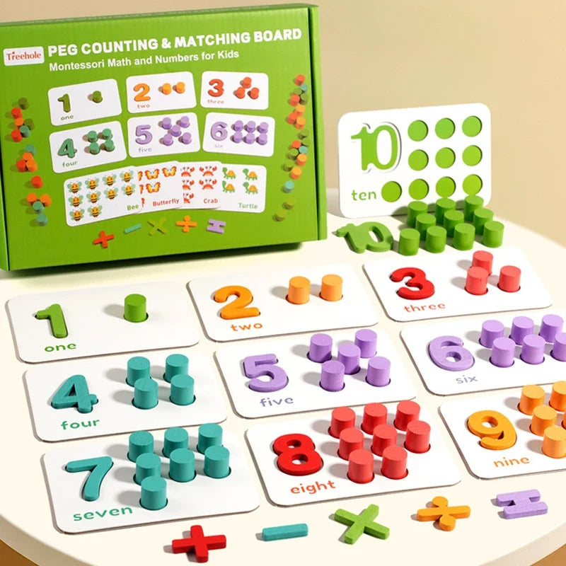Montessori Wooden Math Toy Set – Number & Arithmetic Learning Game for Ages 2–6