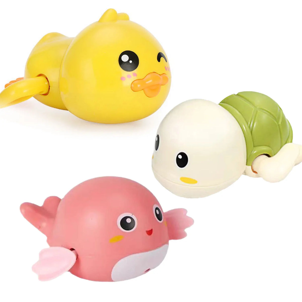 Summer Baby Water Gun Spray Toys Cute Little Yellow Duck Swimming Turtle Whale Pool Beach Classic Clockwork Water Toys