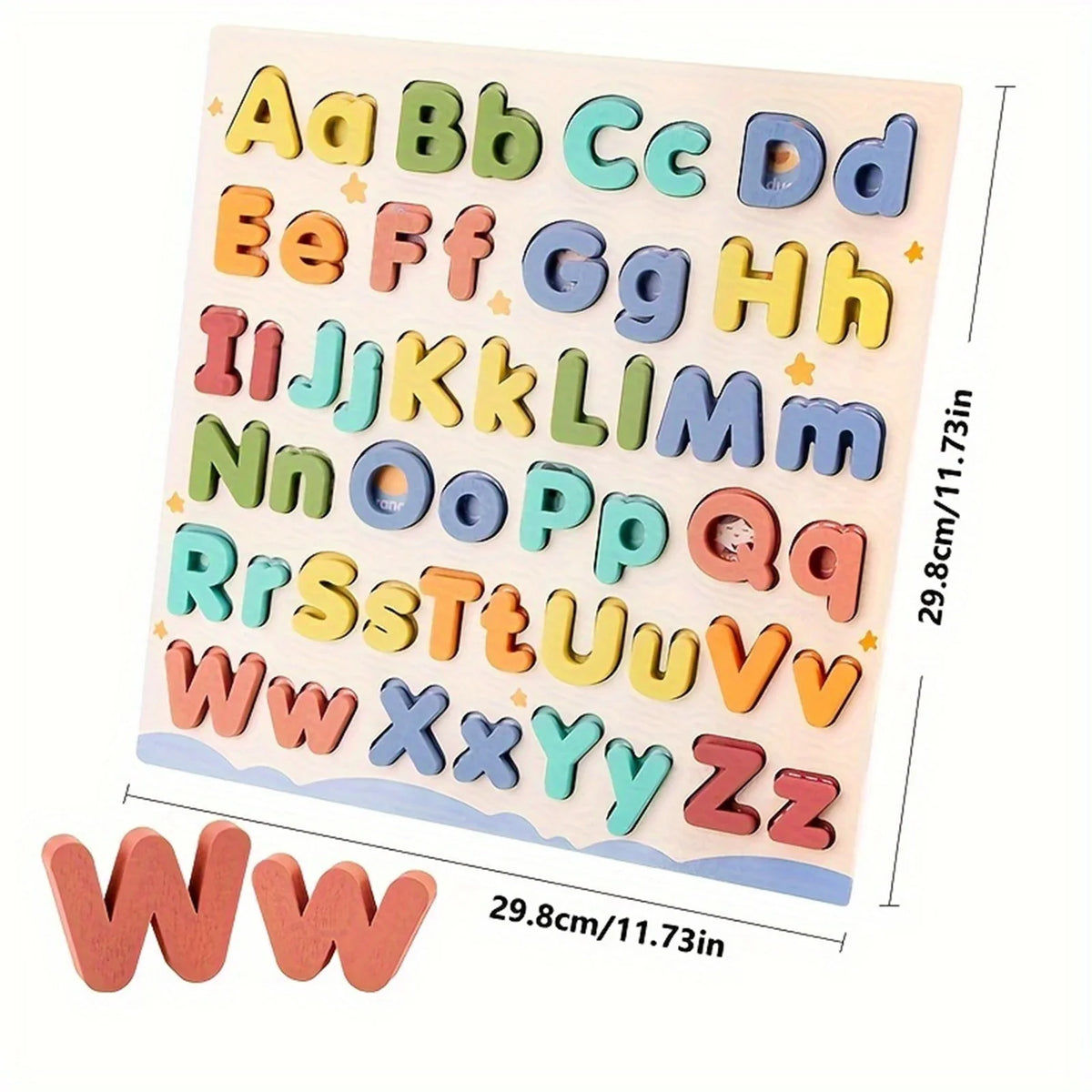 Children'S Wooden Alphabet Puzzle Board Cognitive Development Educational Toy Children'S Early Education Teaching Aids