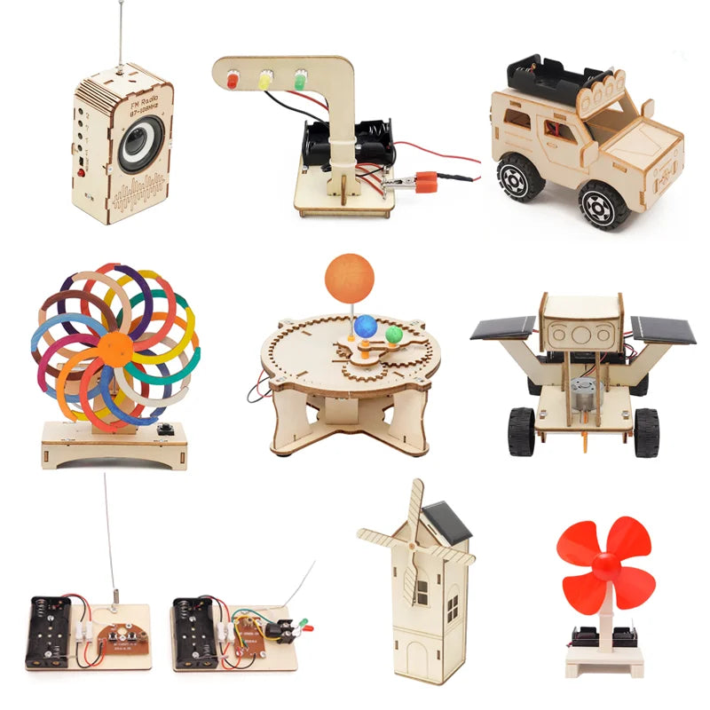DIY Handmade Small Production Technology Physical Model Science Toys Experiment Educational Toy Project for School Kids
