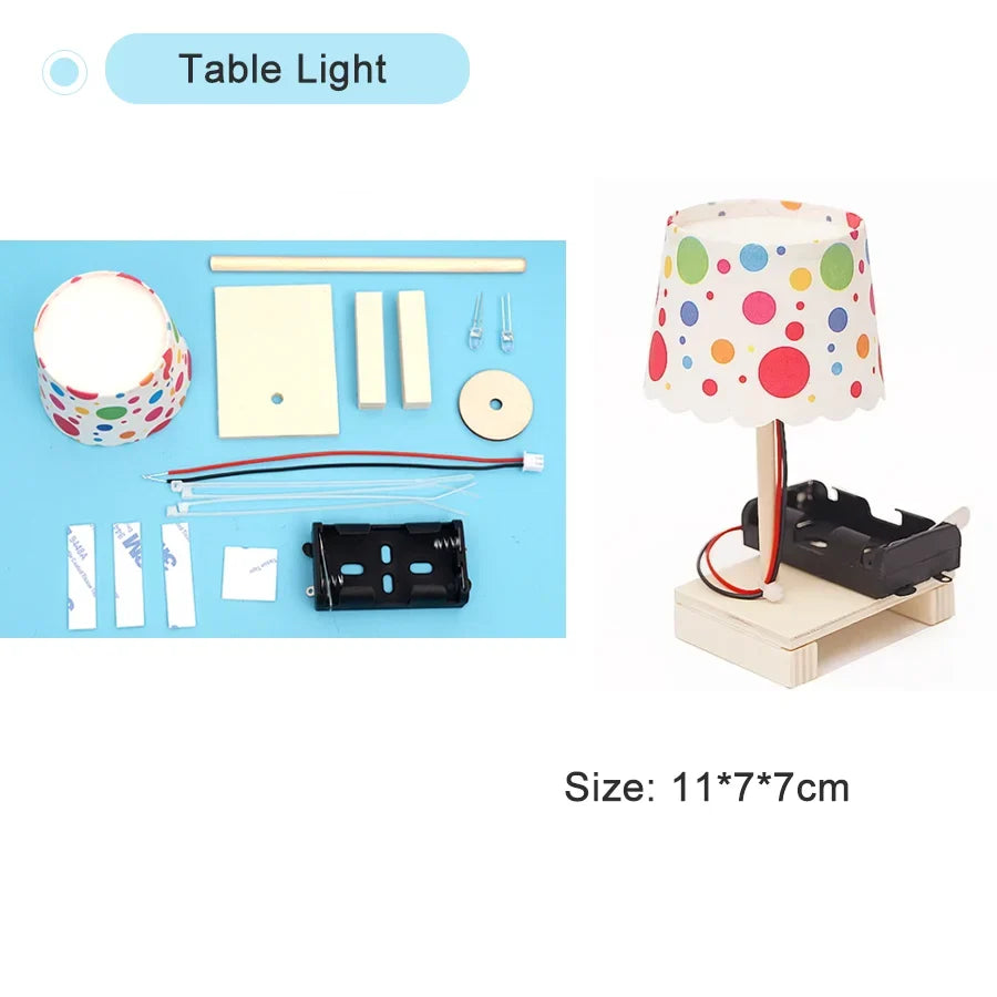 Kids DIY Science Toy Educational Scientific Experiment Kit Light Traffic Light Model Physics School STEM Projects Childrens Toy