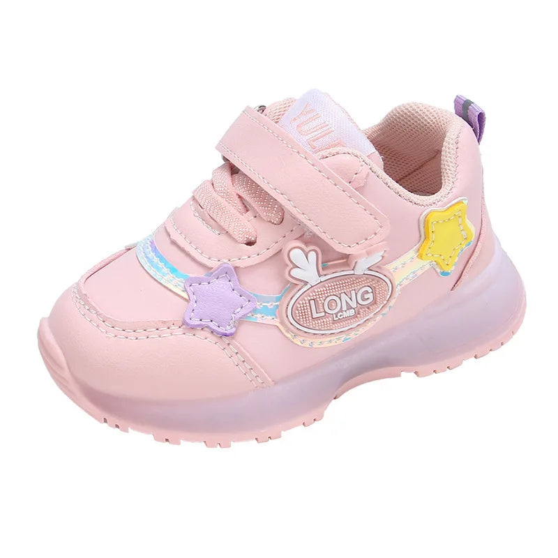Fashion Kid Sneaker 25autumn New Light Baby Shoe Soft Sole Walking Shoe Trend Boy Shoe Allmatch Kid Shoes Anti Slip Girl Sneaker