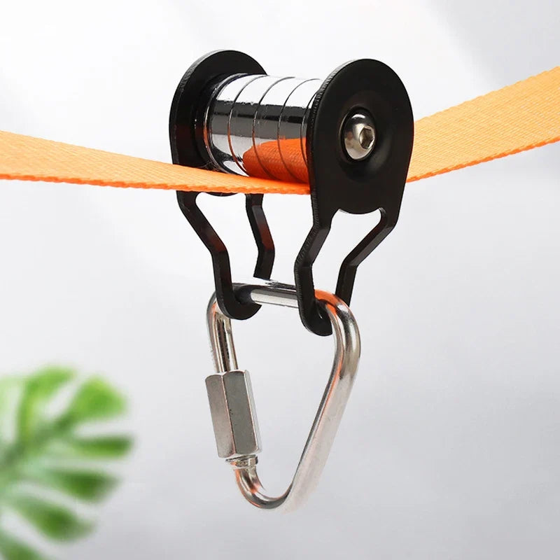 Ninja Tree Swing Toys Warrior Obstacle Course for Kids with Pulley Kit with Accessories Monkey Bars Gym Rings Climbing Ladder