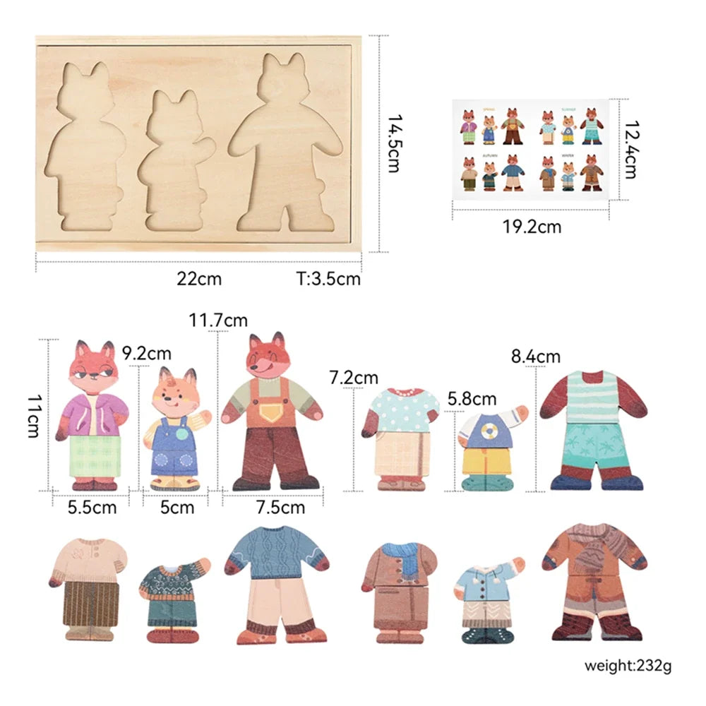 3D Wooden Jigsaw Puzzles for Children Cartoon Animal Hand eye coordination game Baby Educational Puzzles Toy Baby puzzle gift