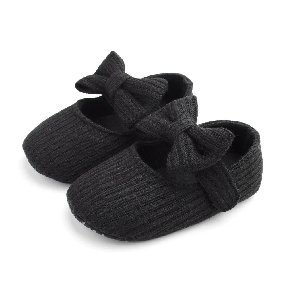 Baby Girl Soft Sole Shoes Infant Toddler Knitted Cute Shoes Little Girl First Walkers One Year Old Baby Girl Shoes