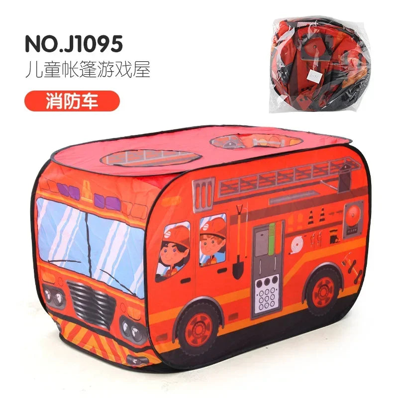 Game House Play Tents Bus Ocean Car Foldable Pop Up Toys Playhouse Children Toy Boy Girls Indoor House Ocean Balls Pool Toy Tent
