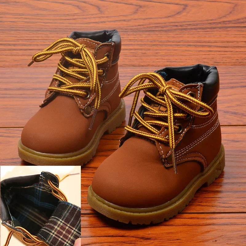 Autumn Winter Baby Boots Toddler Fashion Boots Kids Shoes Boys Girls Snow Boots Girls Boys Plush Fashion Boots Shoes Size