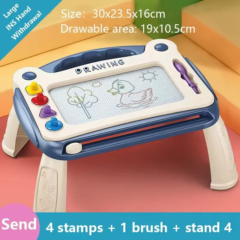 Children Magnetic Drawing Board Colored Graffiti Magic Eraser Drawing Board Children's Graffiti Board Art Early Education Toy