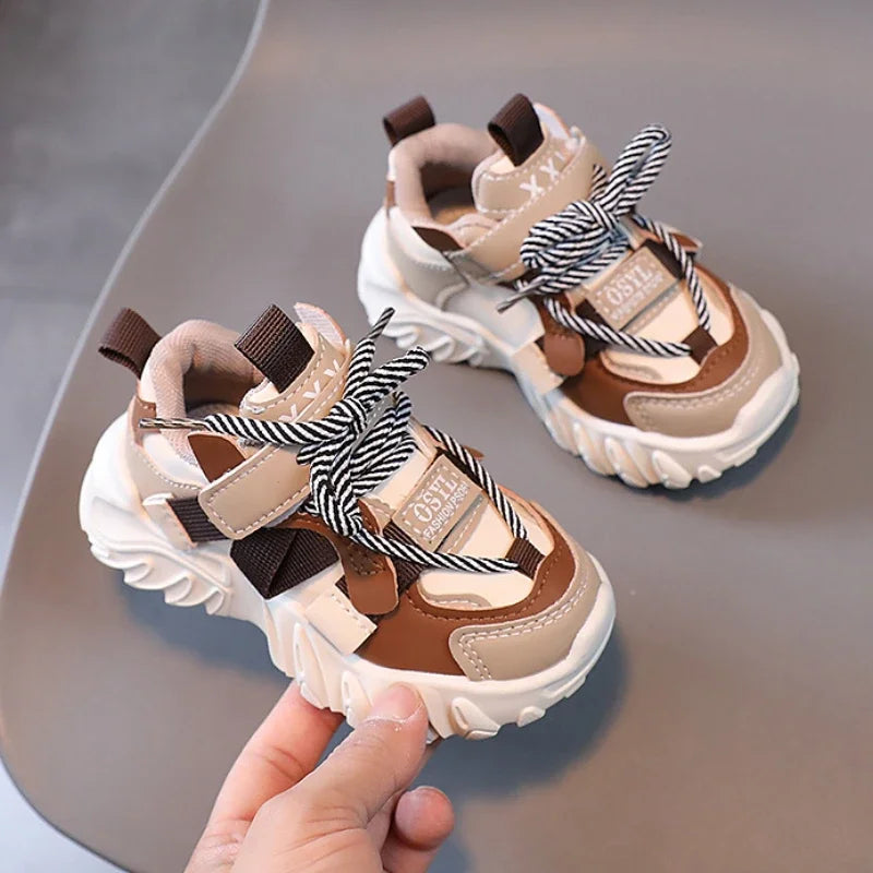 Autumn Winter Children;s Sneakers Boys Plus Cashmere Warm Sport Shoes Girls Non-slip Casual Shoes Student Shoes Toddler Shoe
