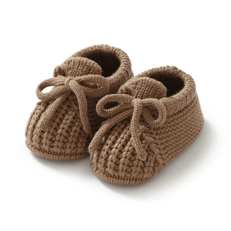 Baby Shoes Knitted Newborn Bed Footwear 0-18M Warm Clothing Accessories Infant Boys Girls First Boots Fashion Solid Toddler Kid