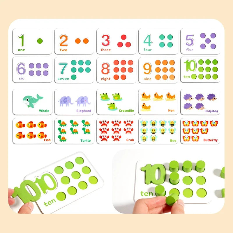 Montessori Wooden Math Toy Set – Number & Arithmetic Learning Game for Ages 2–6