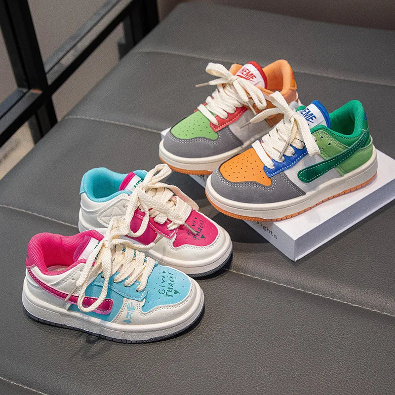New Children Casual Shoes Four Seasons Kids Single Sneaker Mandarin Ducks Basketball Sports Shoes Boys Girls Sneaker Board Shoes