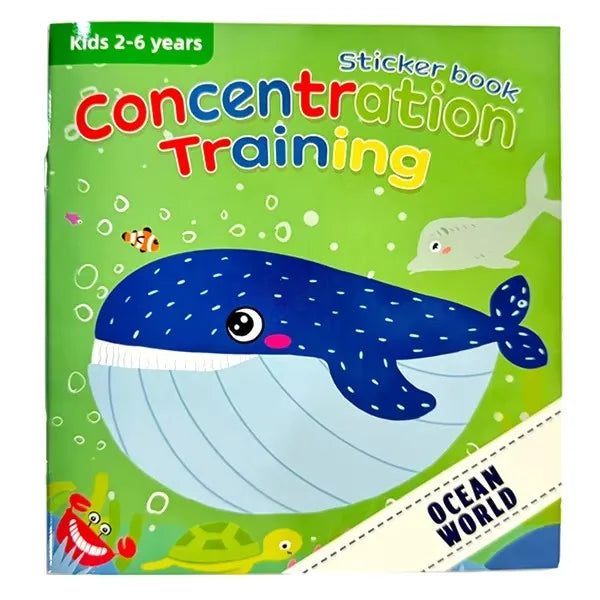 Montessori Toys Cartoon Sticker Books Focus on Potential Development Education Sticker Toys for Children 3-6Y
