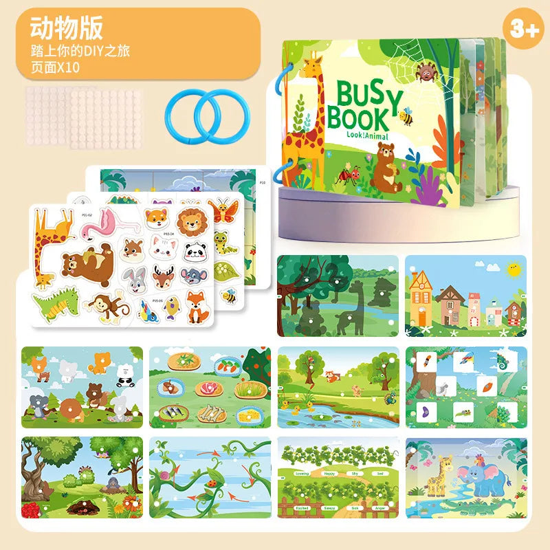 Montessori Baby Quiet Book – My First Learning Activity Book for Toddlers