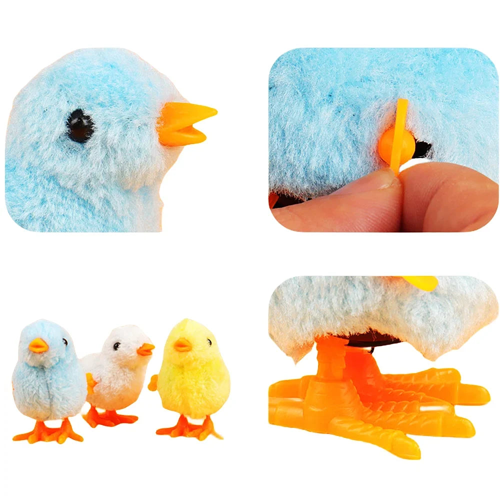 10 Pieces Cute Plush Chain Chick Toys Halloween Gifts, Birthday Party Favor Bags, Pinata Stuffers, Carnival Prizes