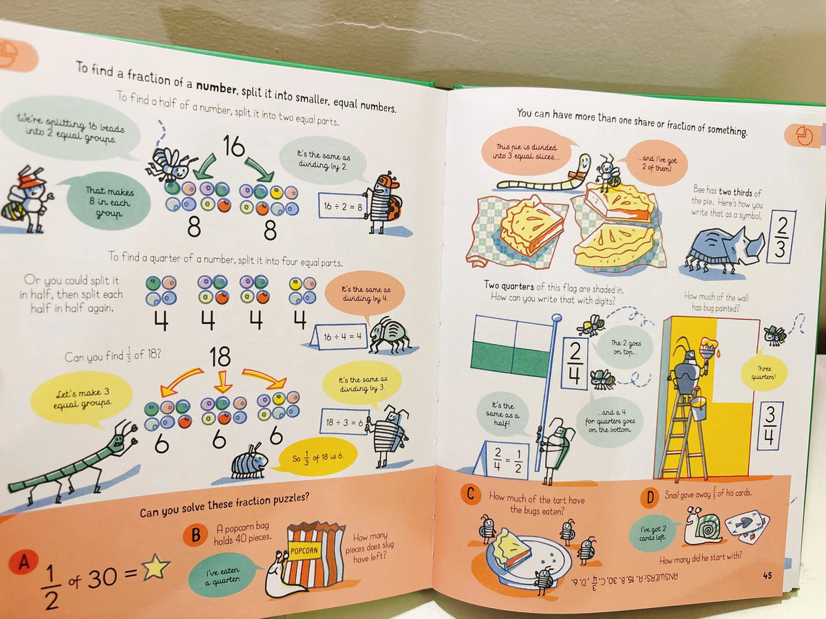 All the Maths you need to know by age 7 Children Educational English Picture Reading Book