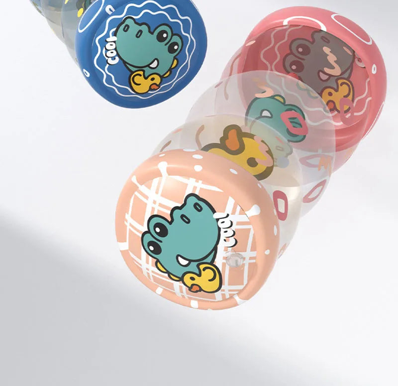 Baby Crawling Roller Montessori Activity Toy with Ball Rattle Games for Babies Development 0 6 12 Months Inflatable Crawling Toy