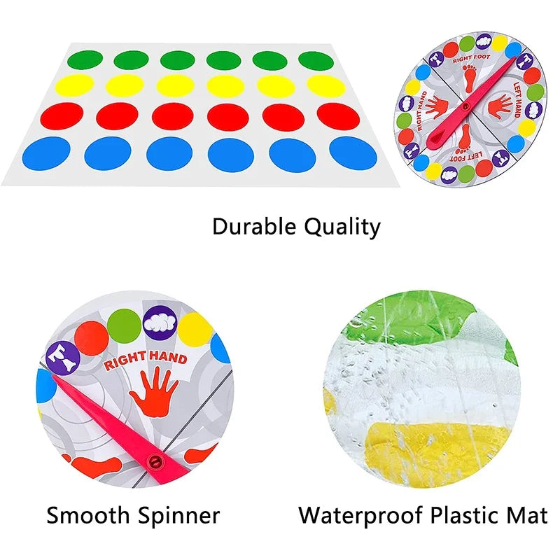 Parent Child Interactive Game Body Balance Blanket Classic Twister Party Children's Body Twisting Music Educational Sports Toys