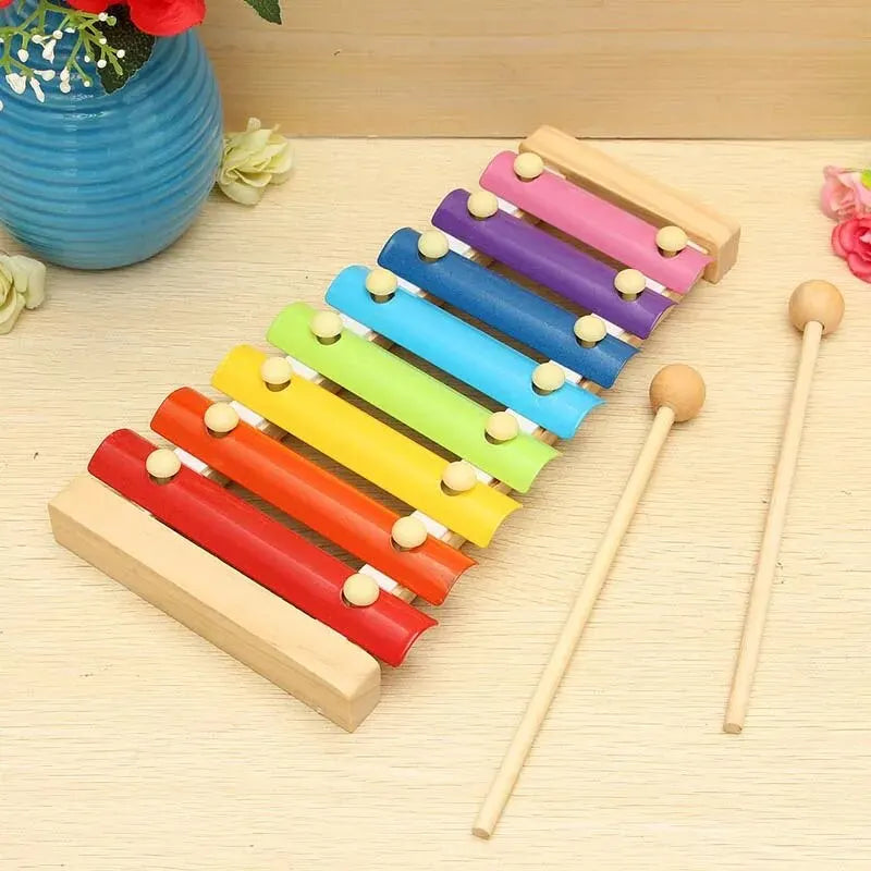 Montessori Wooden 3D Toys Baby Educational Childhood Learning Kids Baby Colorful Wooden Blocks For Children Christmas Gift