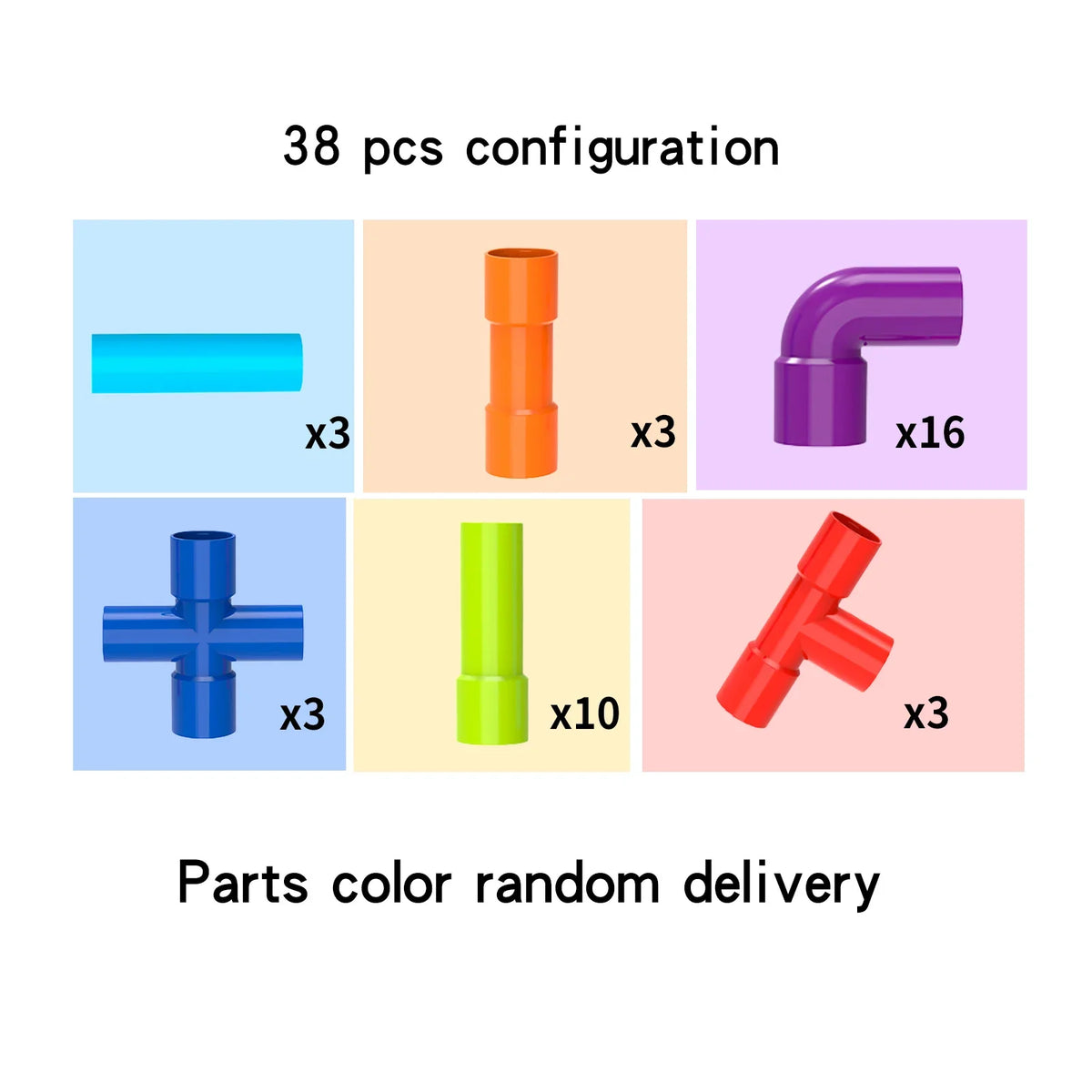 Building  By Splicing  Water Pipes With Building Blocks DIY Toys