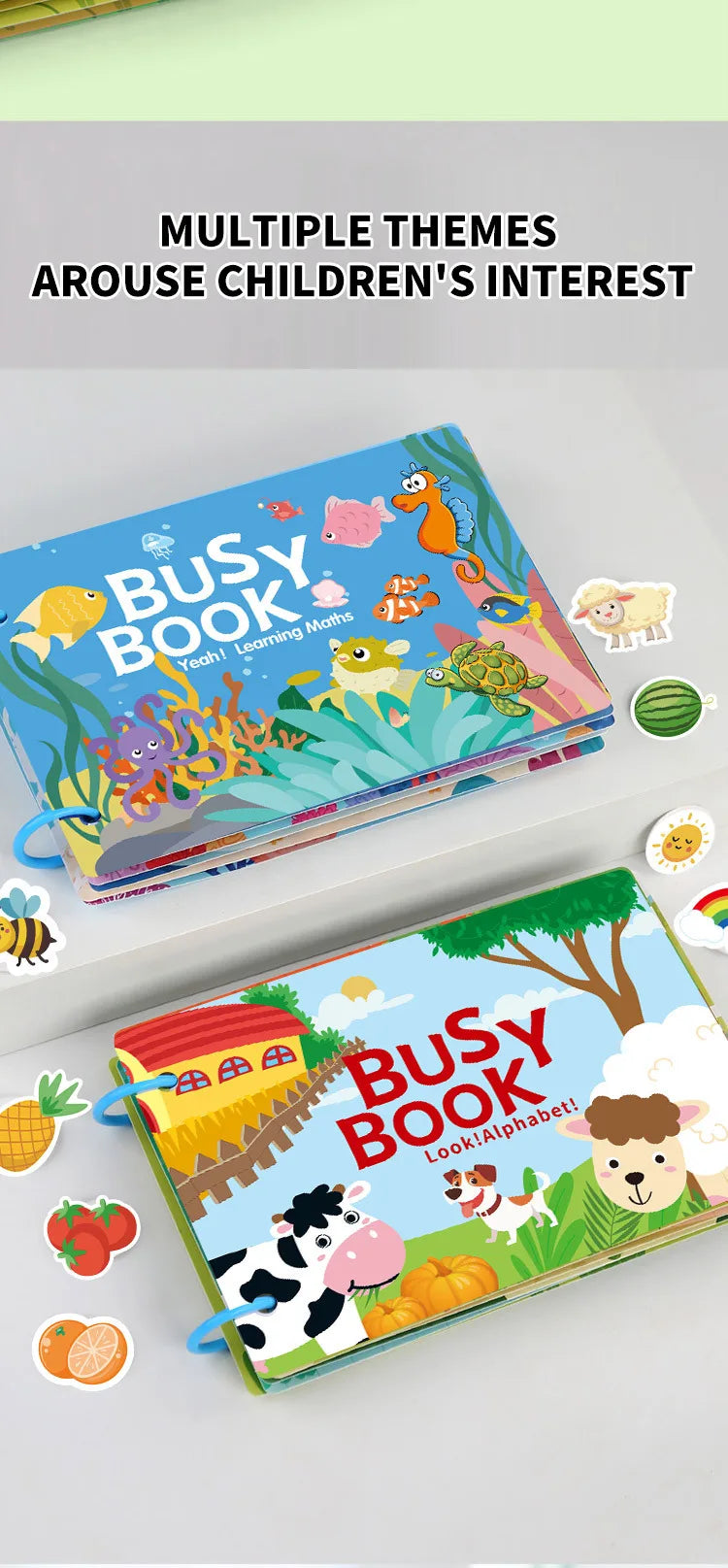 Montessori Baby Quiet Book – My First Learning Activity Book for Toddlers