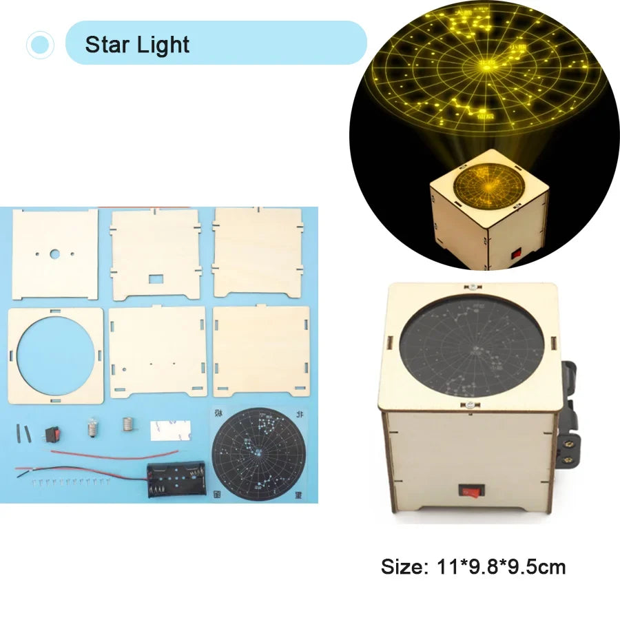 Kids DIY Science Toy Educational Scientific Experiment Kit Light Traffic Light Model Physics School STEM Projects Childrens Toy