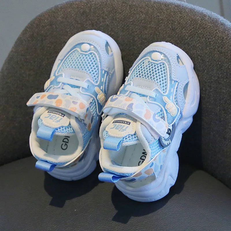 Breathable Kid Sneaker 2025Summer New Boy Walking Shoe Fashion Girl Sports Shoe Anti Slip Soft Sole Kid Shoe Zapatillas De Mujer