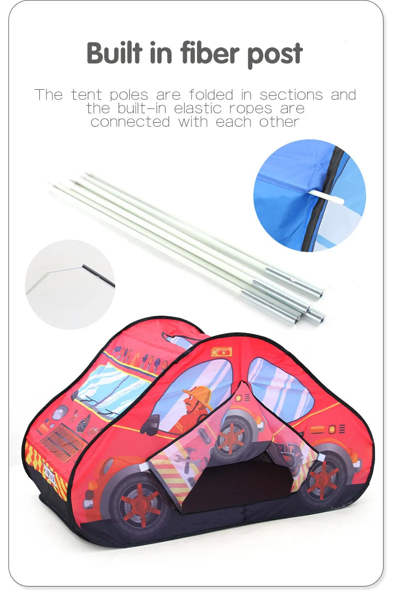 Game House Play Tents Bus Ocean Car Foldable Pop Up Toys Playhouse Children Toy Boy Girls Indoor House Ocean Balls Pool Toy Tent