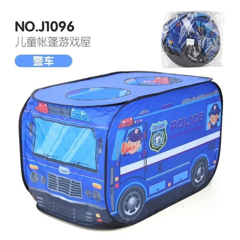 Game House Play Tents Bus Ocean Car Foldable Pop Up Toys Playhouse Children Toy Boy Girls Indoor House Ocean Balls Pool Toy Tent