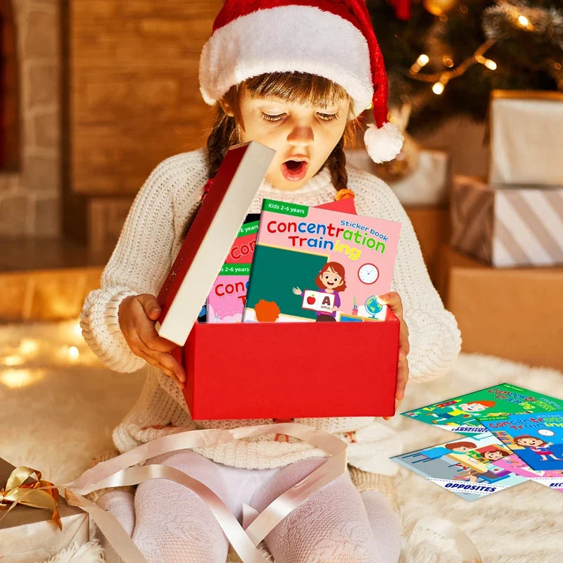 Children's Reusable Stickers Books Cartoon Stationery Stickers for Kids Early Education Cartoon Cute Stickers for Children Gift