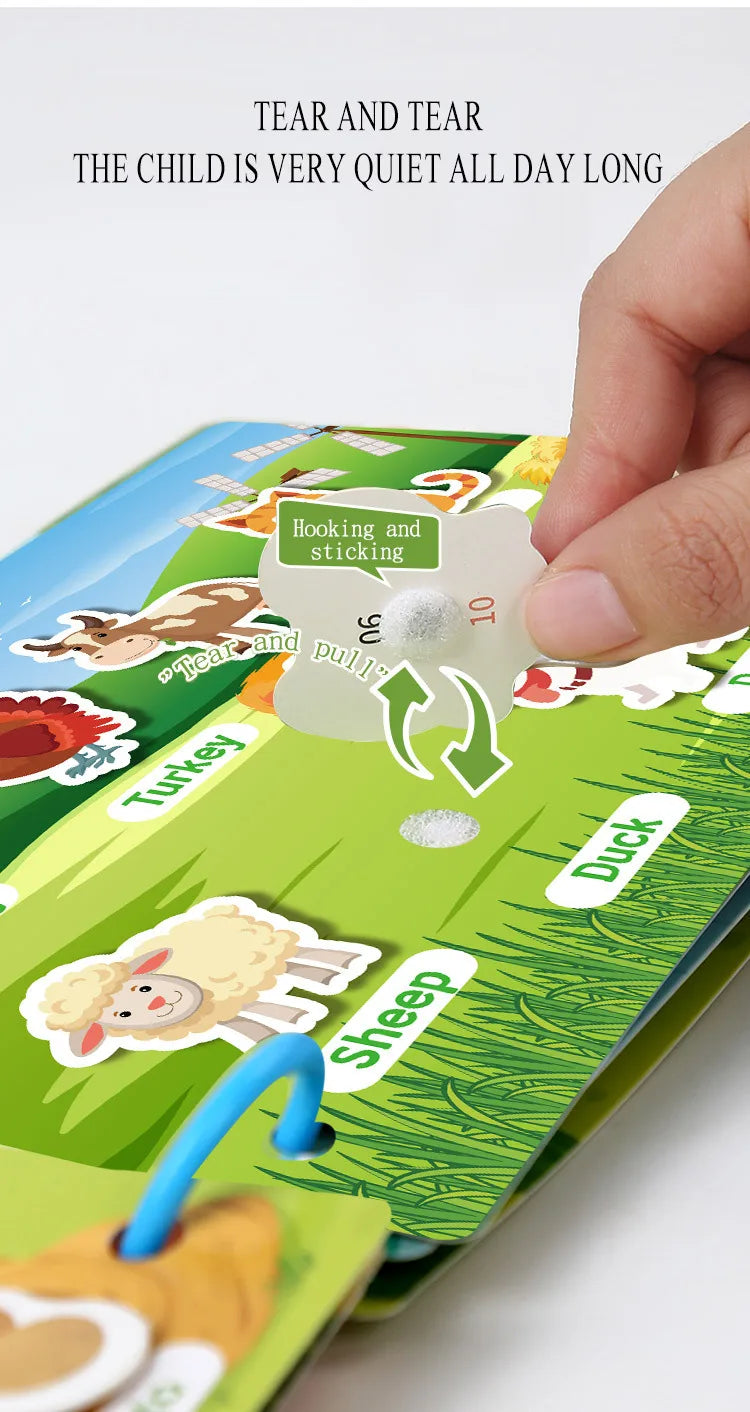 Montessori Baby Quiet Book – My First Learning Activity Book for Toddlers